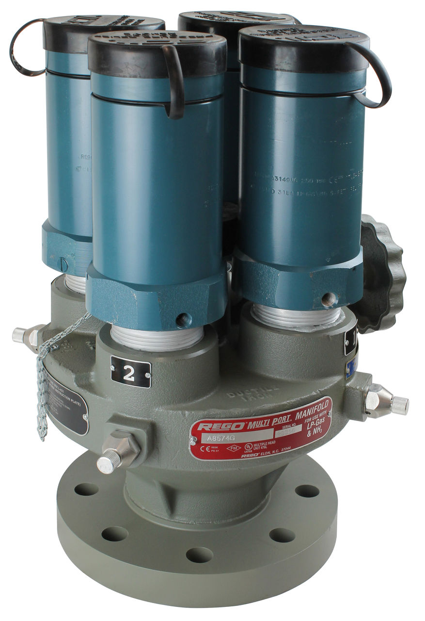Typical RegO Multiport Pressure Relief Valve Manifold A8570